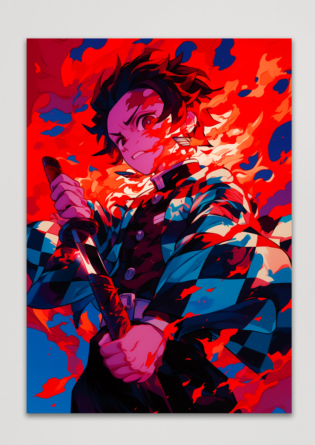 Tanjiro Kamado Demon Slayer Anime Metal Poster