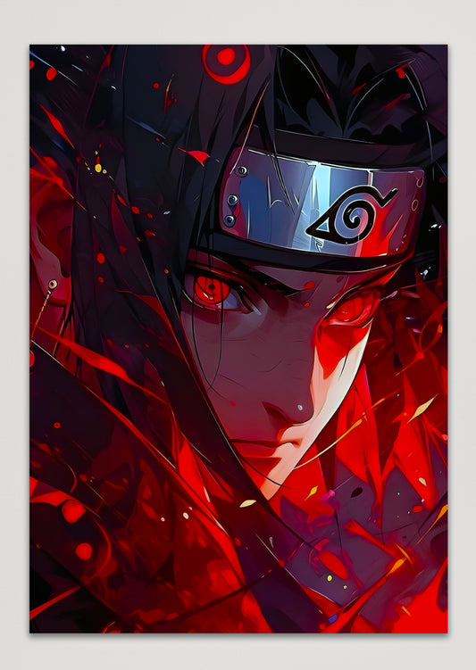 Itachi Uchiha Sharingan Naruto Shippuden Anime Wall Poster