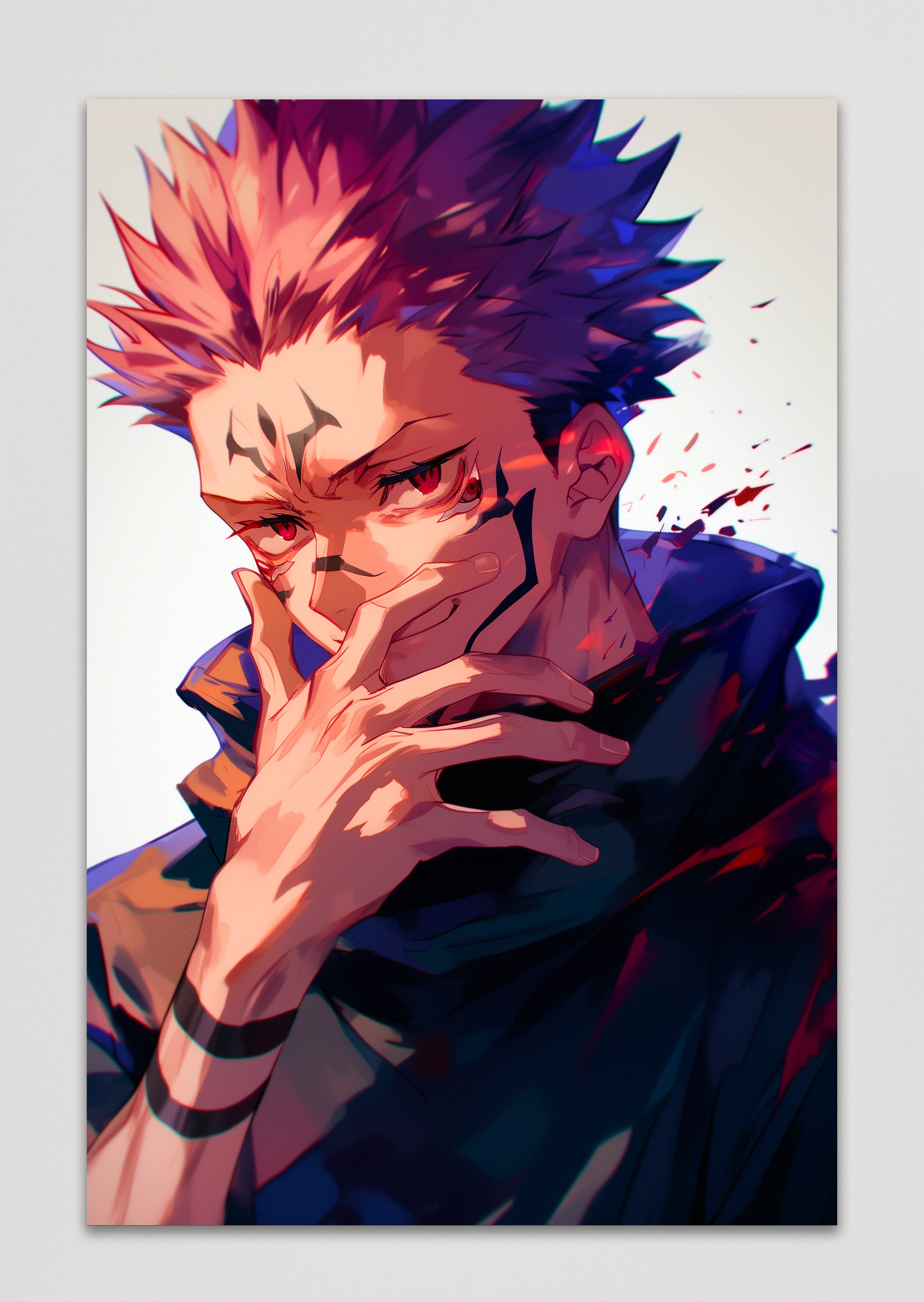 Sukuna Ryomen Jujutsu Kaisen Anime Metal Poster