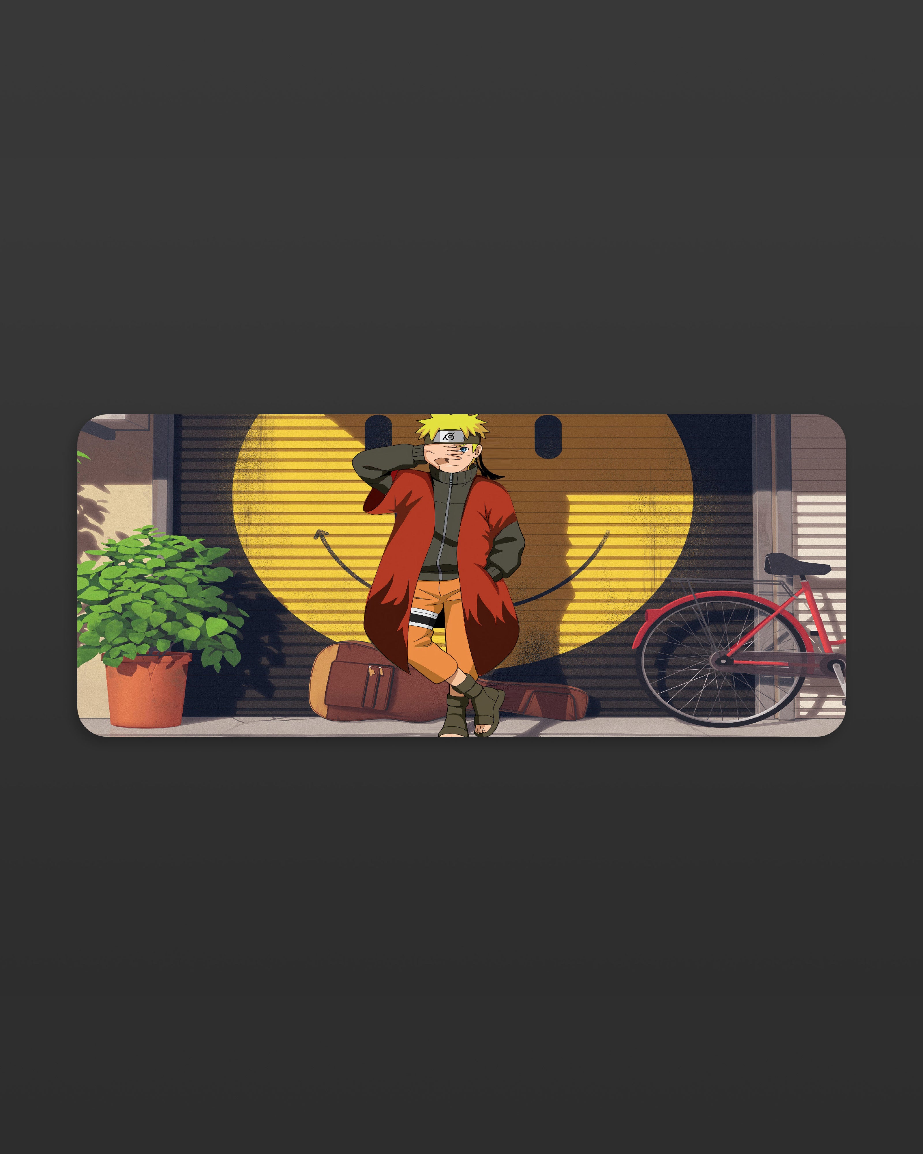 Naruto Desk Mat – Orange Wind Gaming Pad  Smooth 58 × 28 cm Mat