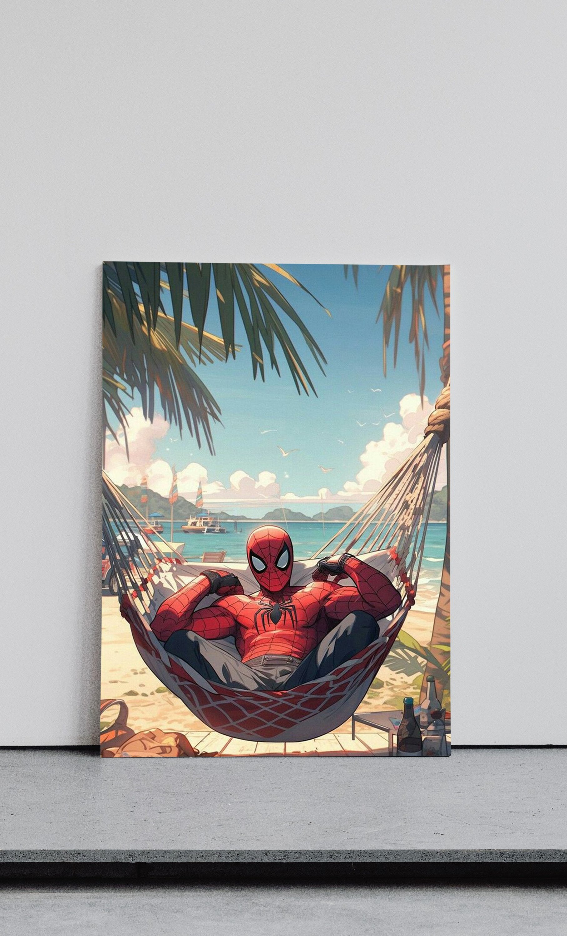 Spider-Man On Vacation Wall Poster
