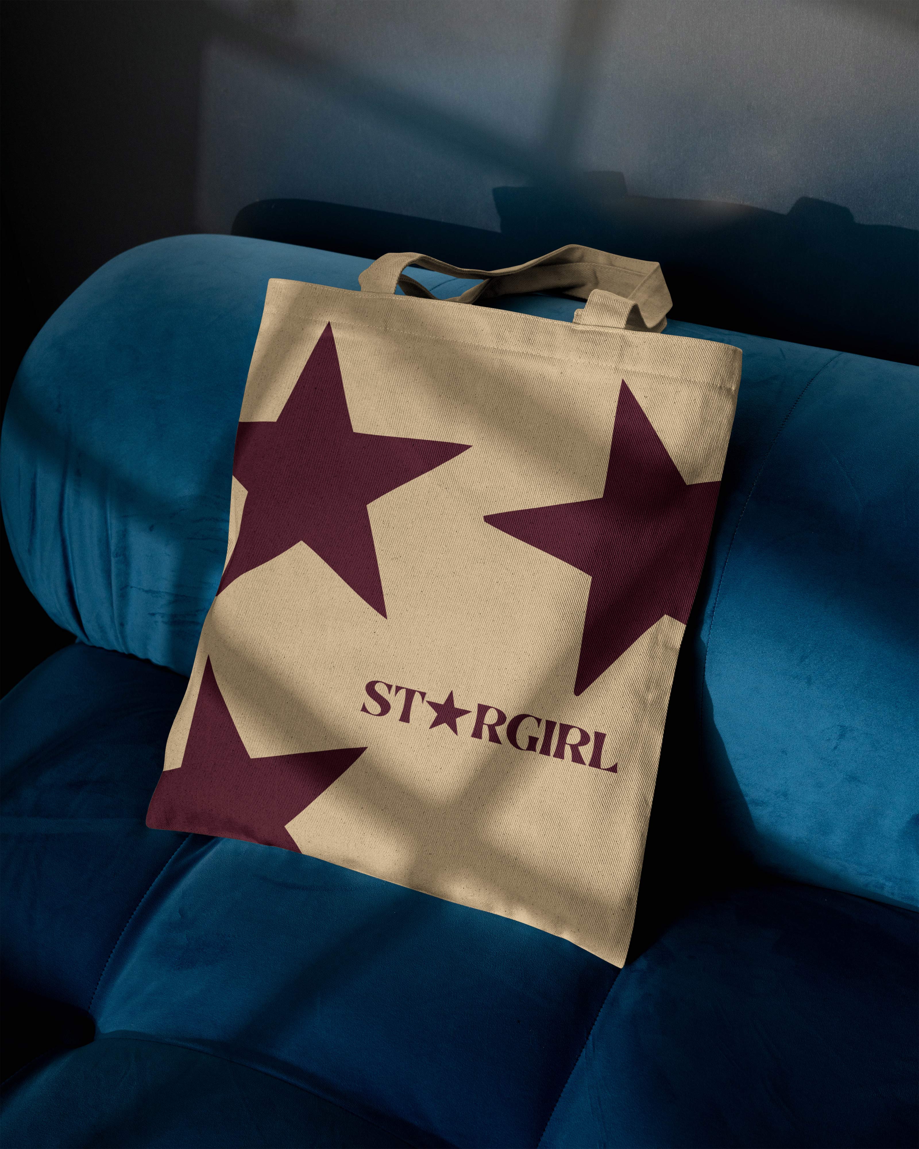 Stargirl Printed Canvas Tote Bag – Aesthetic Minimal Cotton Tote  Reusable Everyday Canvas Shopping Bag (15 x 16 inch, Natural Beige)