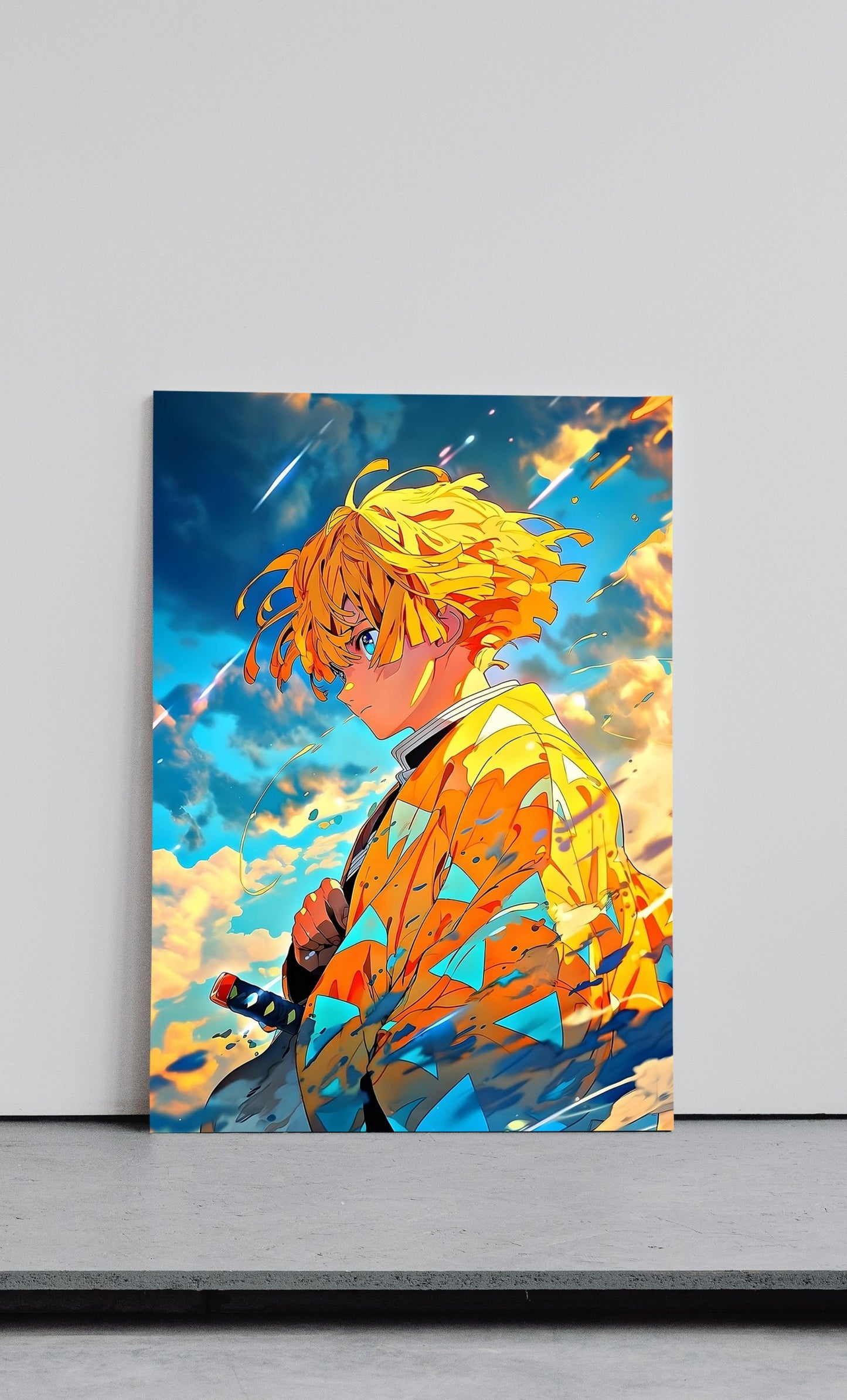 Zenitsu Agatsuma Demon Slayer Anime Wall Poster